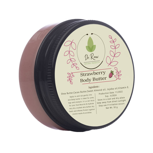 Body Butter Strawberry - Dr Raw